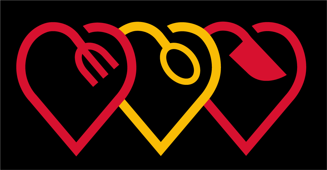 Logo 3 corazones selección española de cocina